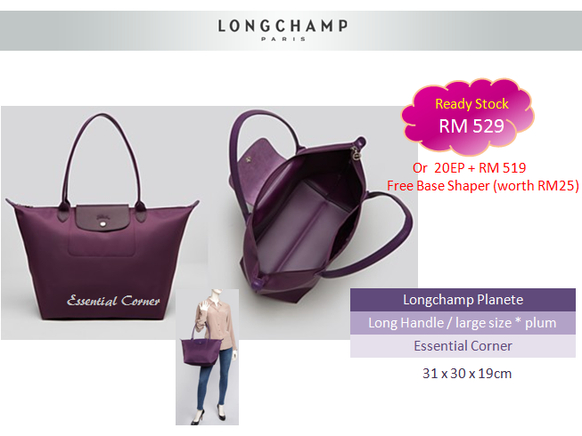 longchamp large long handle size